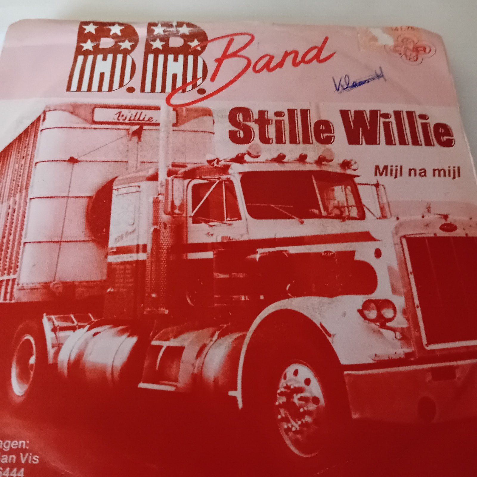 Single B.B.band stille willie, Ophalen of Verzenden, Zo goed als nieuw, Overige formaten, Levenslied of Smartlap