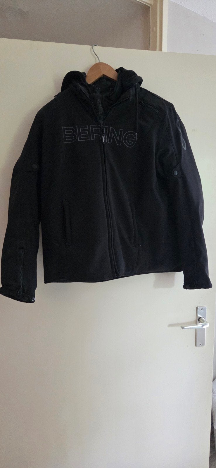 Bering motorjas textiel zwart met capuchon., Motoren, Kleding | Motorkleding, Jas | textiel, Ophalen of Verzenden, Bering, Dames