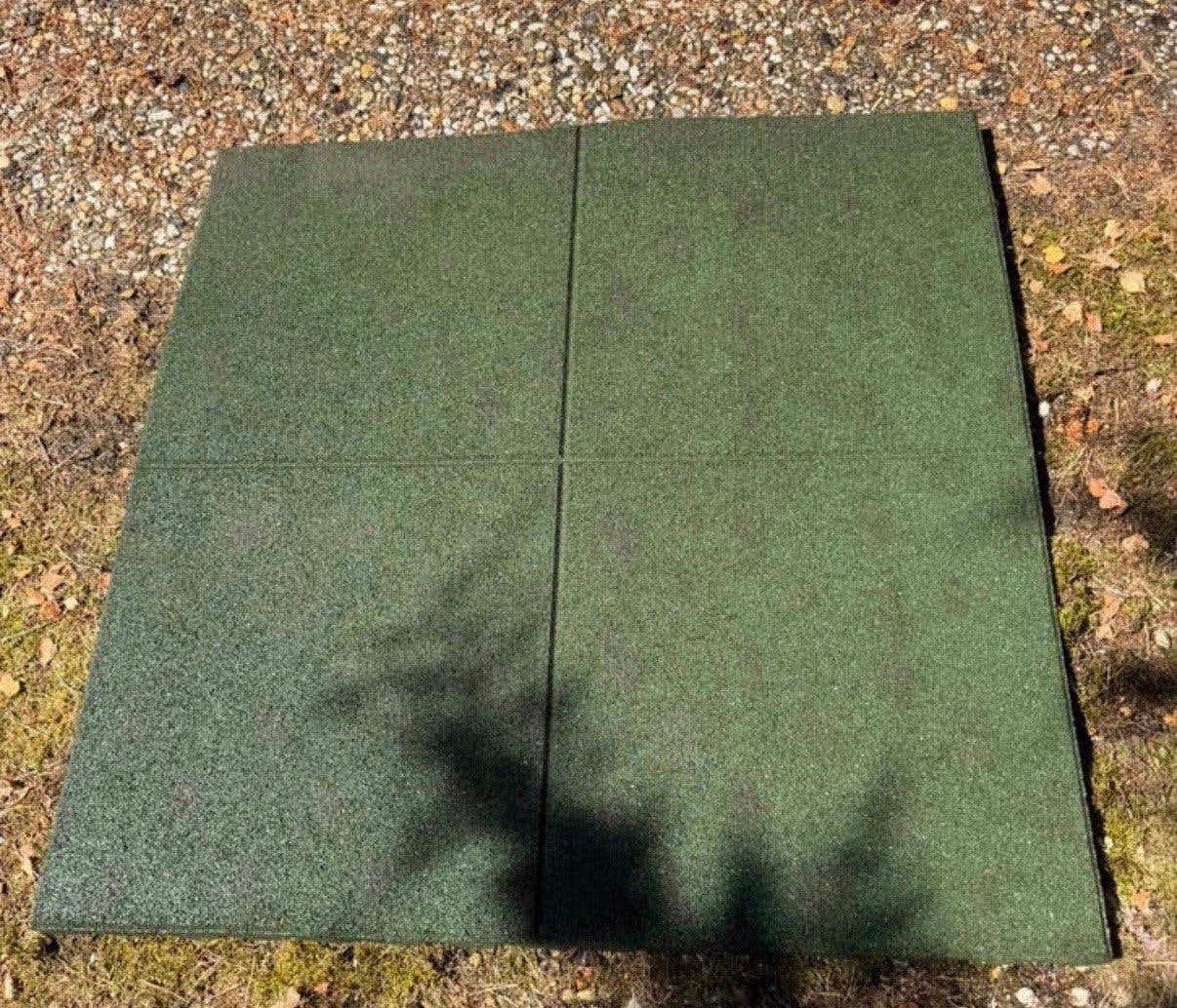 Rubberen tegels 4,5cm dik speeltoestel dak ed ruim 6,5m2, Ophalen, Overige typen, Rubber, 5 tot 10 m²