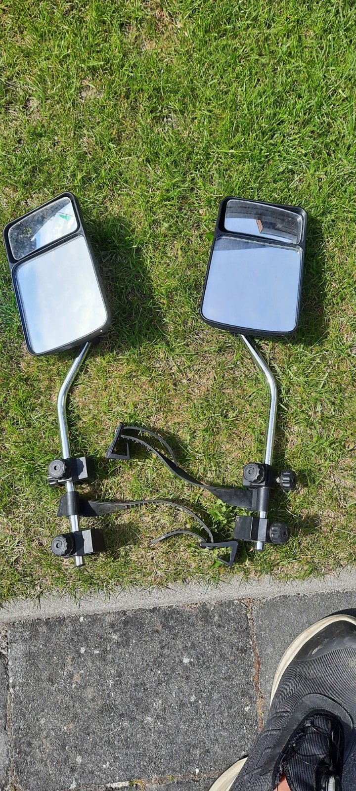 Euro Caravan Spiegels - Set van 2 met Opbergtas, Ophalen of Verzenden, Gebruikt