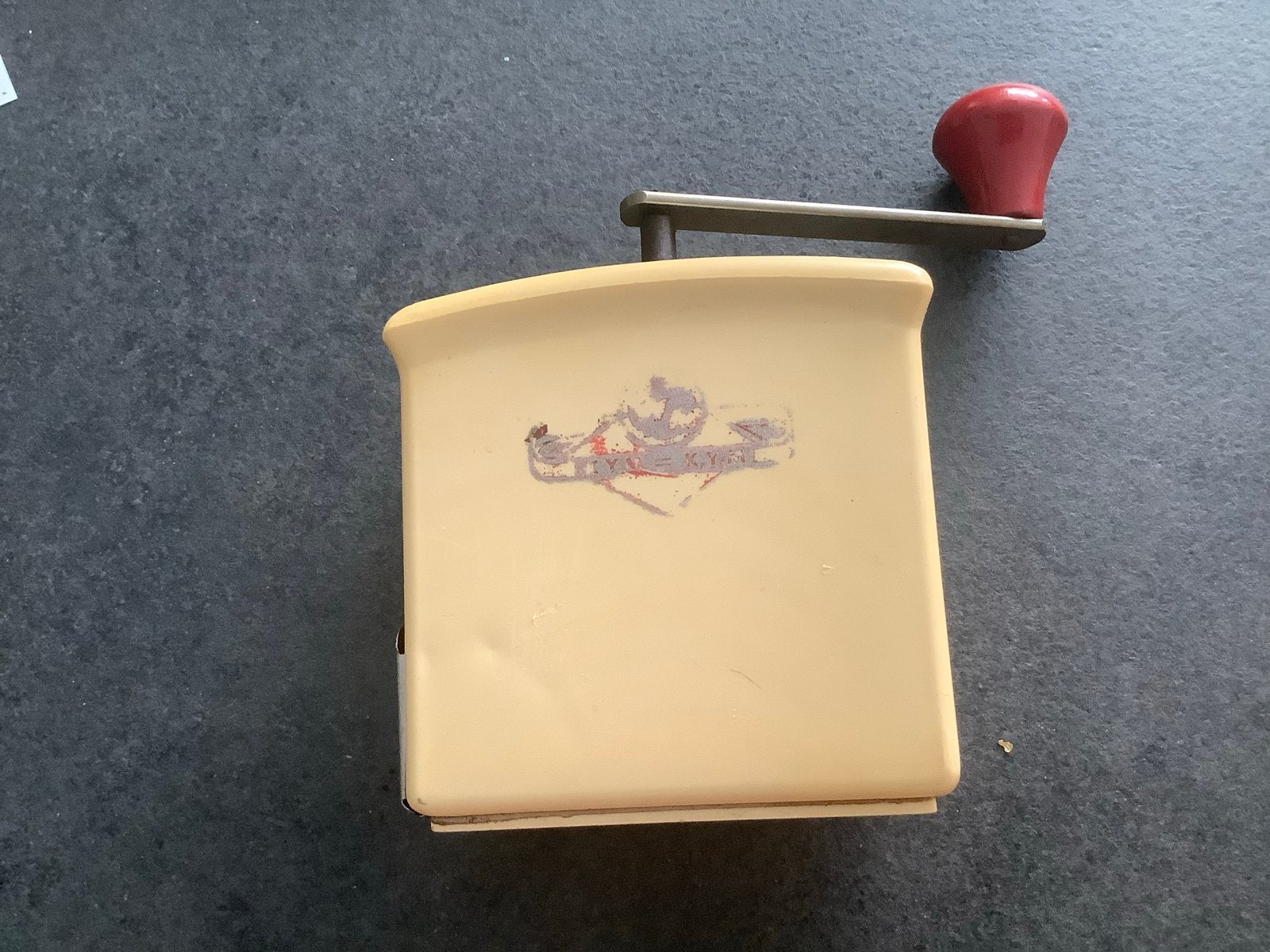 Vintage KYM Willy handmatige koffiemolen, Ophalen of Verzenden