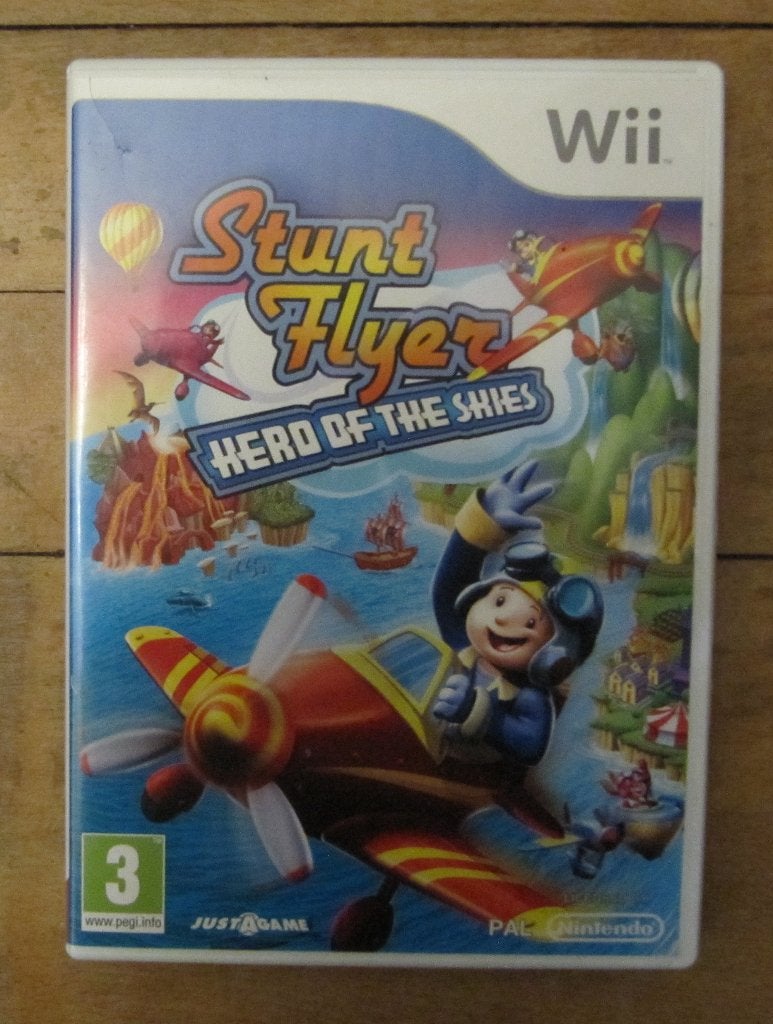 Nintendo Wii Stuntflyer hero of the skies, Spelcomputers en Games, 1 speler, Racen en Vliegen, Ophalen of Verzenden, Zo goed als nieuw