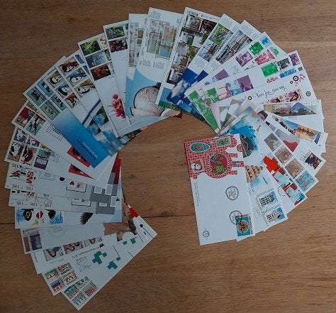 Nederland FDC jaar 2012 NVPH 643-663 onbeschreven, Verzenden, Onbeschreven, Nederland