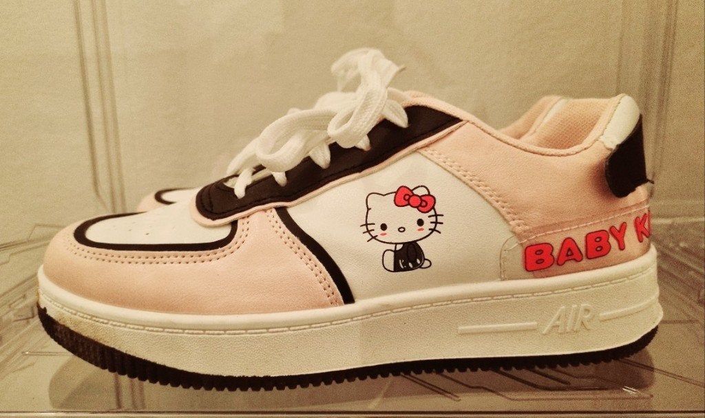 Sneakers | Hello Kitty | Baby Kitty | Wit roze, Ophalen of Verzenden, Nieuw, Overige kleuren, Sneakers of Gympen