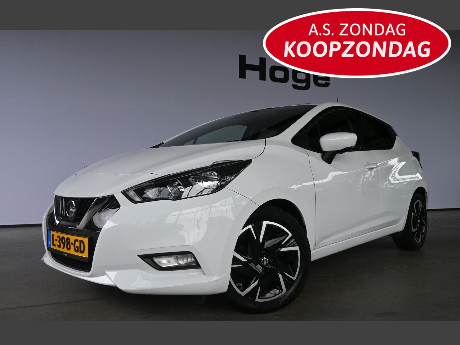 Nissan Micra 1.0 IG-T Tekna Navigatie Clima PDC Cruise contr, Auto's, Nissan, Voorwielaandrijving, Stof, Met garantie (alle), Wit