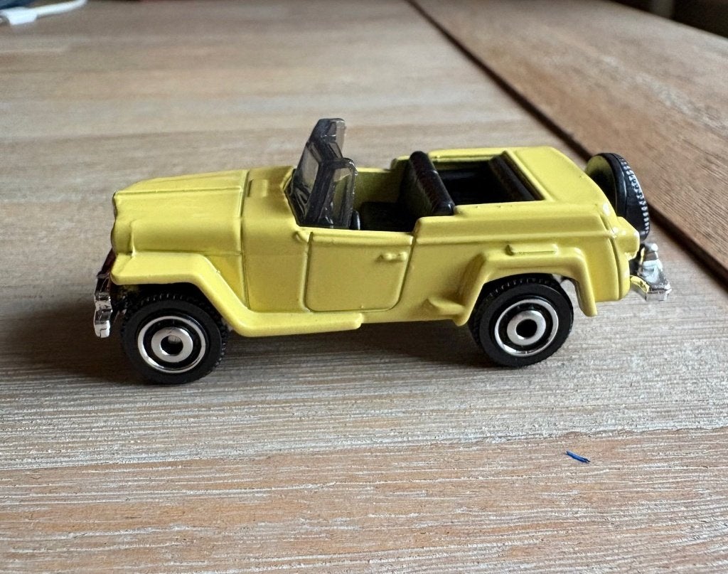 Matchbox Jeep Willys Jeepster Geel, Ophalen of Verzenden, Nieuw, Auto
