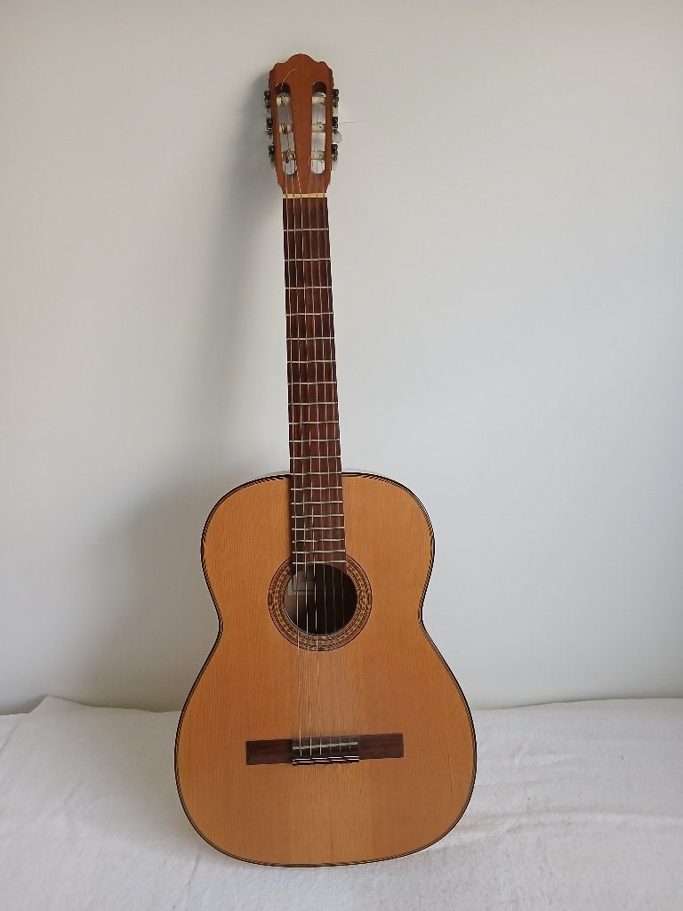 Klassieke gitaar, merk Hanika van Ahornhout, Ophalen, Zo goed als nieuw, Klassieke of Spaanse gitaar, Met koffer