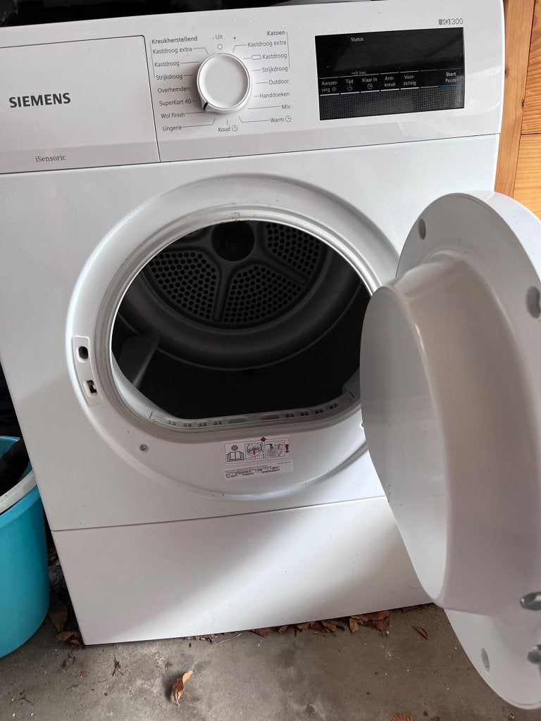 Wasdroger Siemens, Witgoed en Apparatuur, Ophalen, 6 tot 8 kg, Minder dan 85 cm, Luchtafvoer