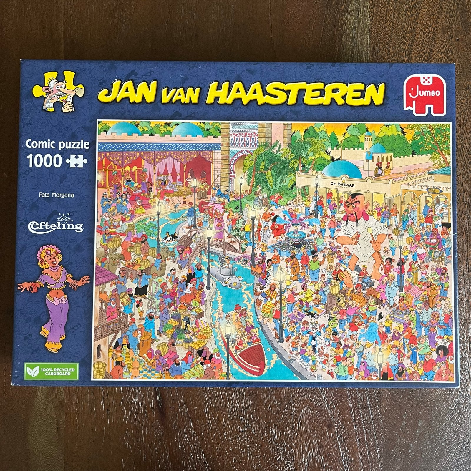 Jan van Haasteren Efteling Fata Morgana 1000 stukjes, Ophalen of Verzenden, 500 t/m 1500 stukjes, Gebruikt, Legpuzzel