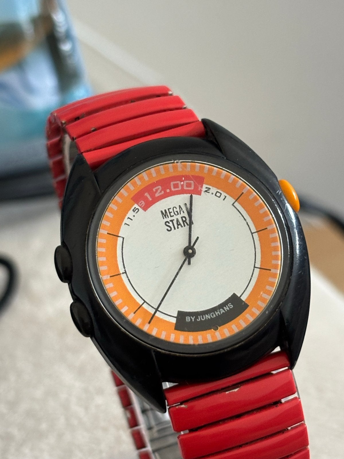 Junghans Mega Star Horloge - Vintage Stijl, Overige merken, Staal, Polshorloge, 1960 of later
