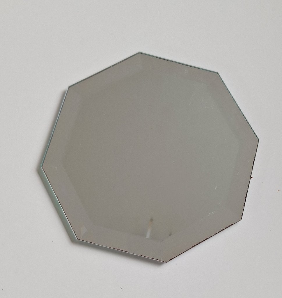 Geslepen spiegel onderzetter 15 x 15 cm, Ophalen