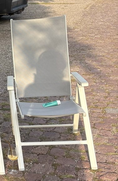 Set van 2 Livarno tuinstoelen verstelbaar, nog in doos, Ophalen, Gebruikt, Metaal, Verstelbaar