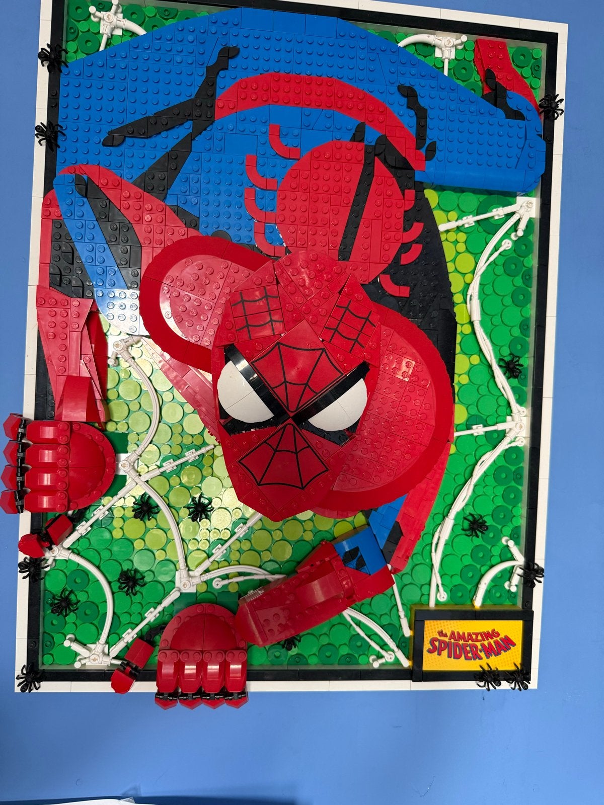 Uniek Lego Spider-Man 3D Schilderij - Met Bouwboekje!, Ophalen, MOC (eigen creatie), Marvel, Lego