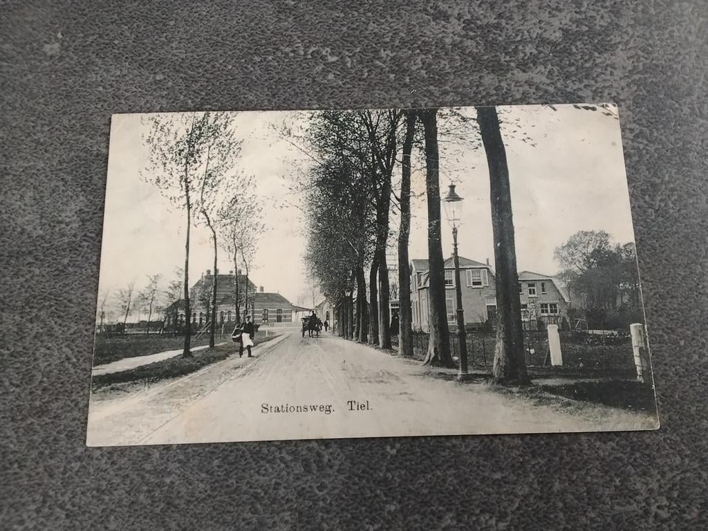 Tiel Stationsweg 1912, Ophalen of Verzenden, Voor 1920, Gelopen, Gelderland