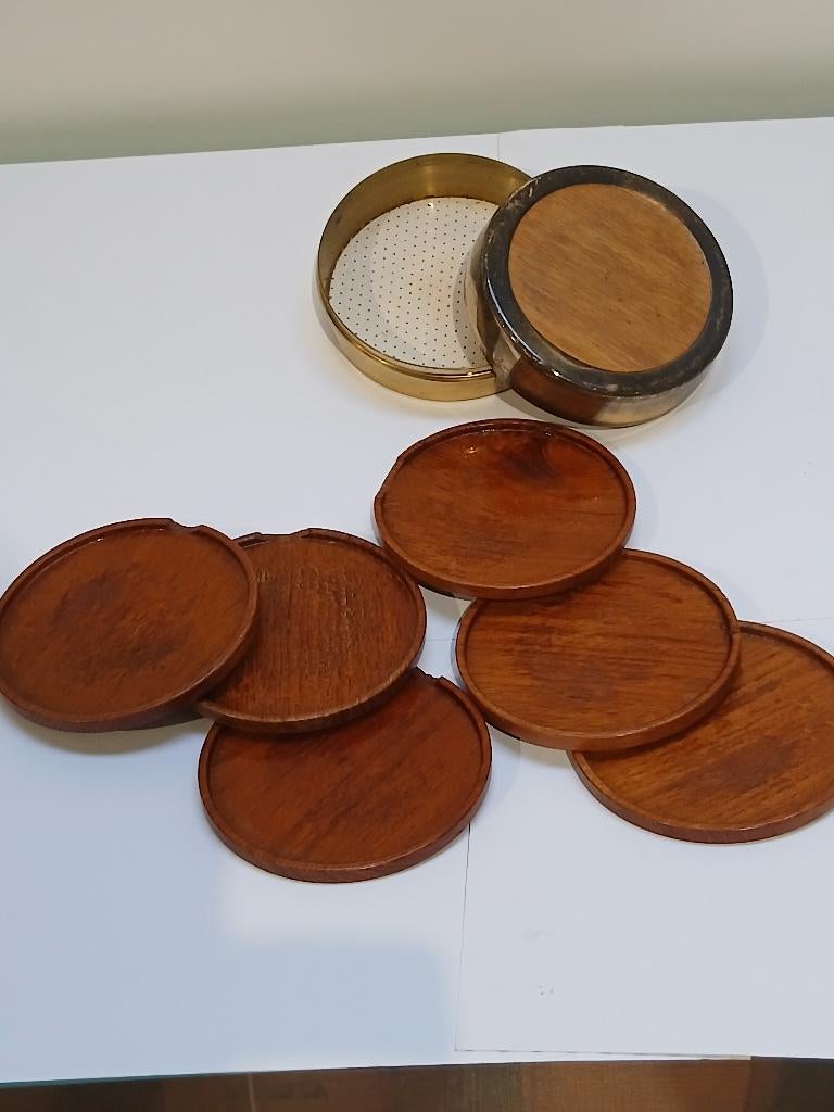 Vintage Houten Onderzetters, Ophalen of Verzenden