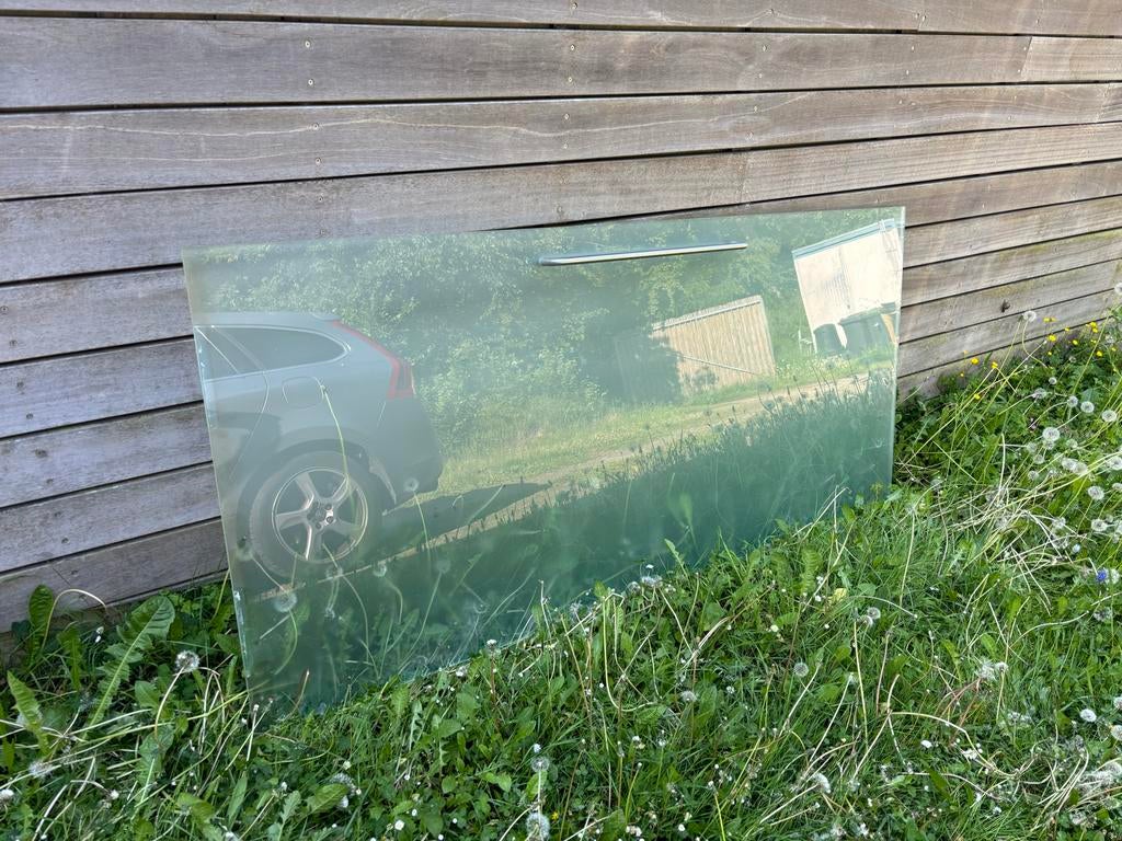 Grote glasplaat, gebruikt, ideaal voor diverse projecten, Ophalen, Gebruikt, 80 tot 120 cm, Glasplaat