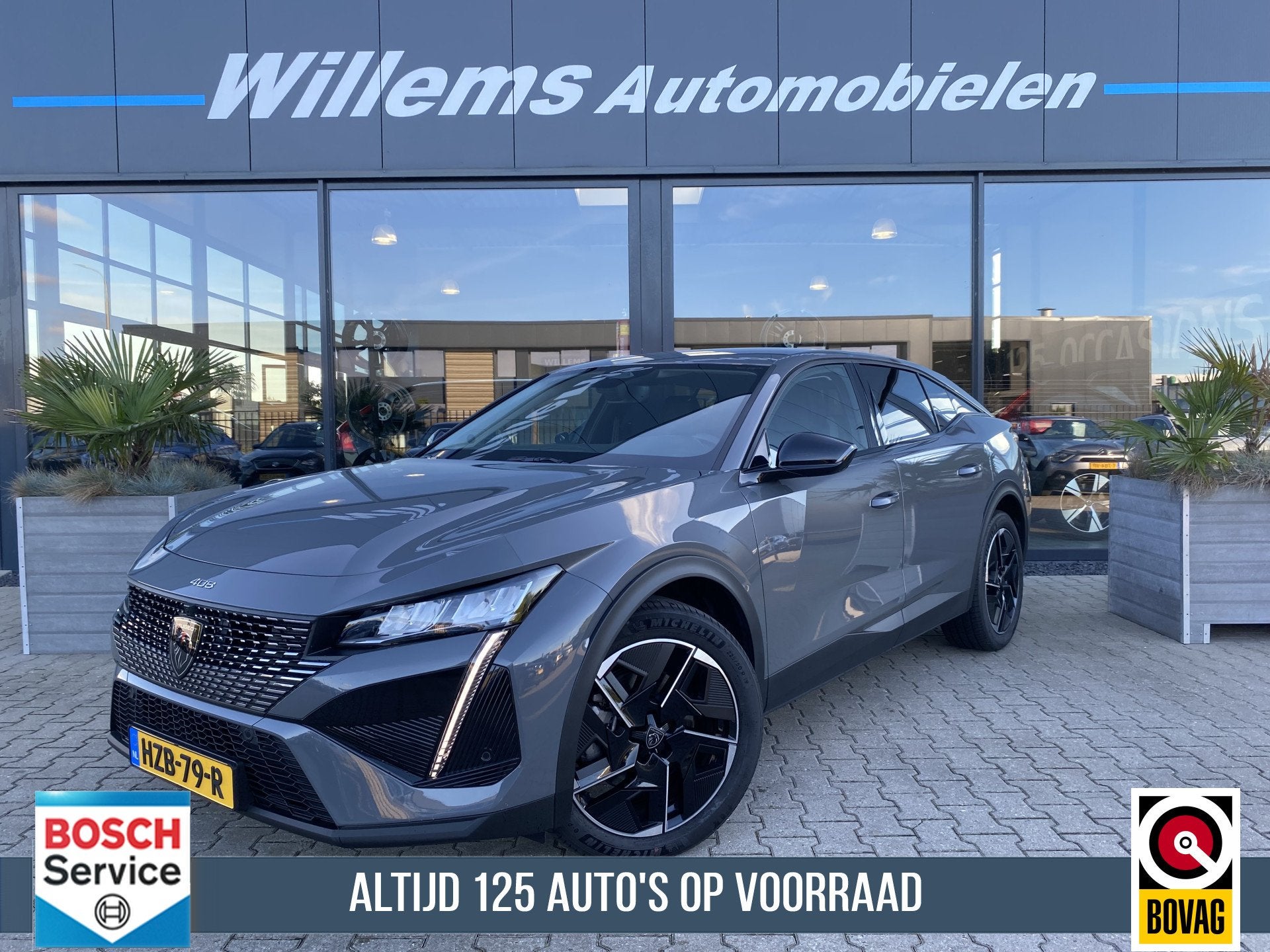 Peugeot e-408 Allure 58 kWh - SOH 93% Winterpakket, 360'Came, Auto's, Gebruikt, Met garantie (alle), Leder en Stof, Origineel Nederlands