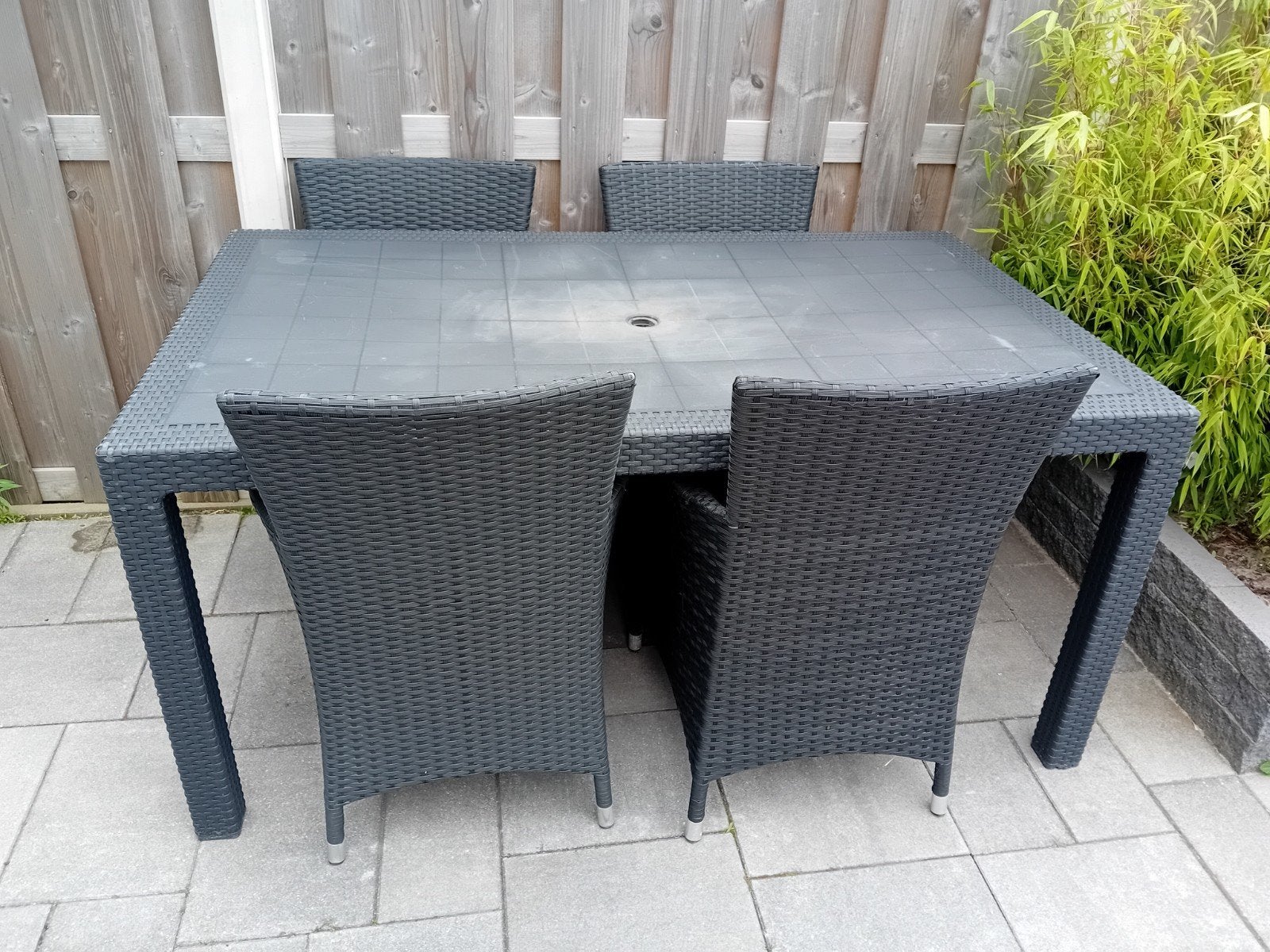Tuin en Terras, 4 zitplaatsen, Gebruikt, Eettafel, Ophalen of Verzenden