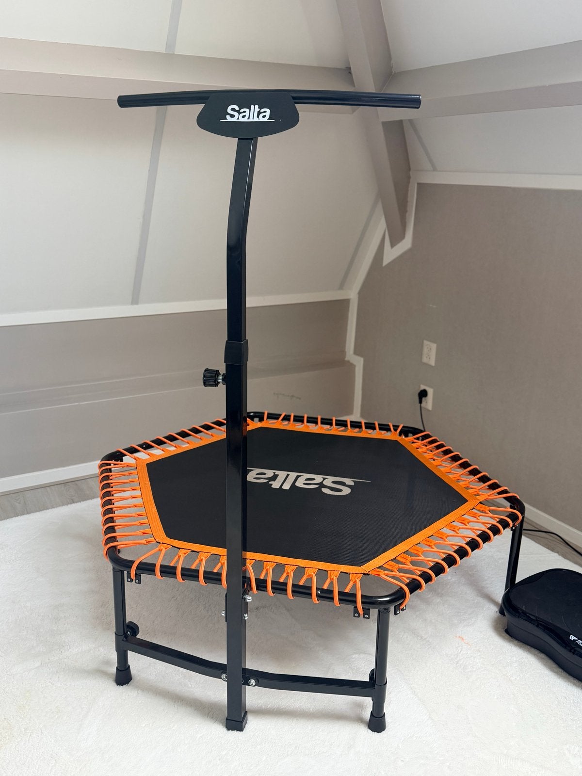 Salta Fitness Trampoline - Zwart/Oranje, Sport en Fitness, Ophalen, Zo goed als nieuw