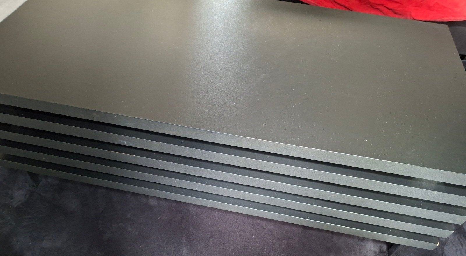 Moderne salontafel met opbergruimte, Gebruikt, 100 tot 150 cm, 50 tot 100 cm, Modern