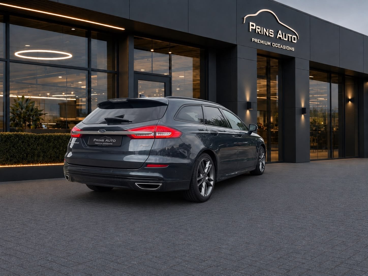 Ford Mondeo Wagon 2.0 IVCT HEV Vignale |STOEL+STUURVVERW|NAV, Auto's, Ford, Gebruikt, 4 cilinders, Mondeo, Blauw