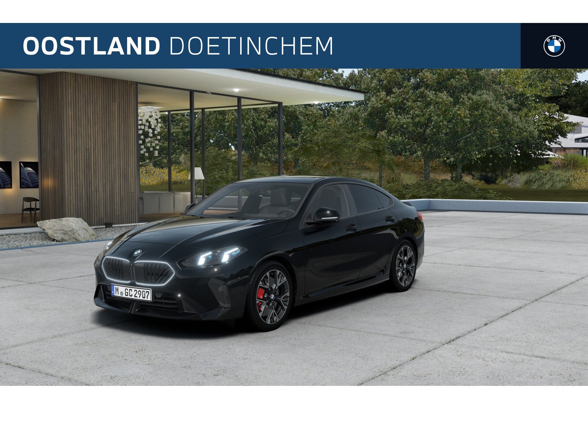 BMW 2 Serie Gran Coupé 220 M Sport Automaat / Panoramadak /, Auto's, BMW, Dealer onderhouden, Zwart, 156 pk, Zwart