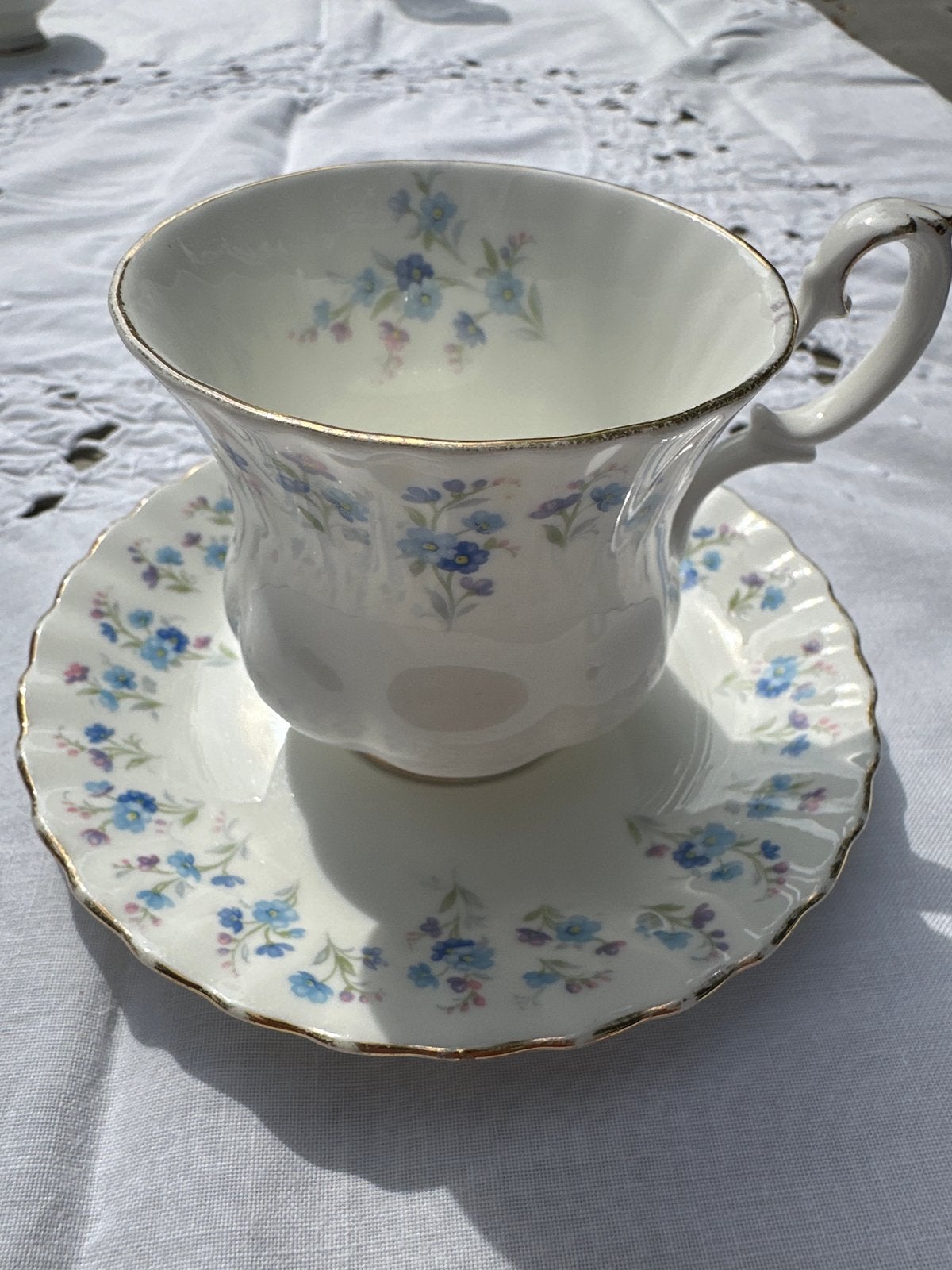 Royal Albert Memory Lane Kop en Schotel - Bone China, Ophalen of Verzenden
