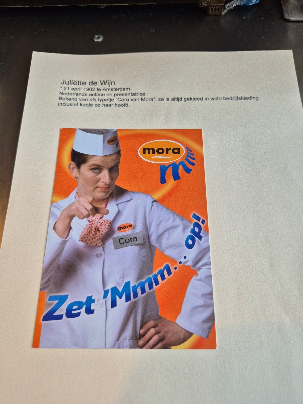 Mora Cora Ansichtkaart - Zet 'Mmm... op!, Ophalen of Verzenden