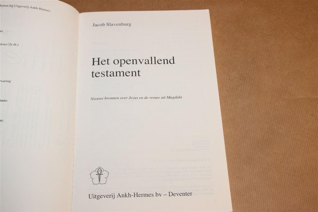 Openvallend Testament — Jezus & Maria Magdalena Gesigneerd, Ophalen of Verzenden, Zo goed als nieuw