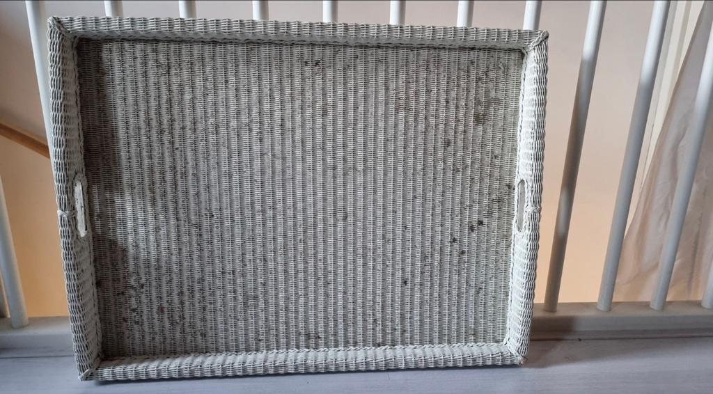 Lloyd Loom dienblad van Vincent Sheppard, Ophalen, Gebruikt, Rechthoekig, Hout
