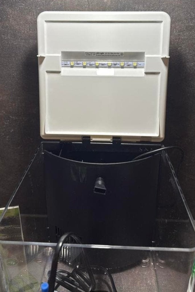 aquarium Superfish kunststof met led verlichting en verwarm, Ophalen of Verzenden, Zo goed als nieuw, Leeg aquarium, Verwarming