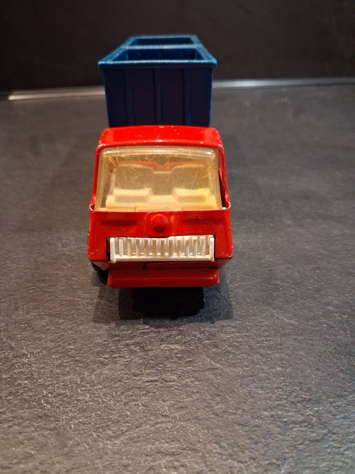 Vintage Flying Tigers speelgoedvrachtwagen met containers, Ophalen of Verzenden, Gebruikt