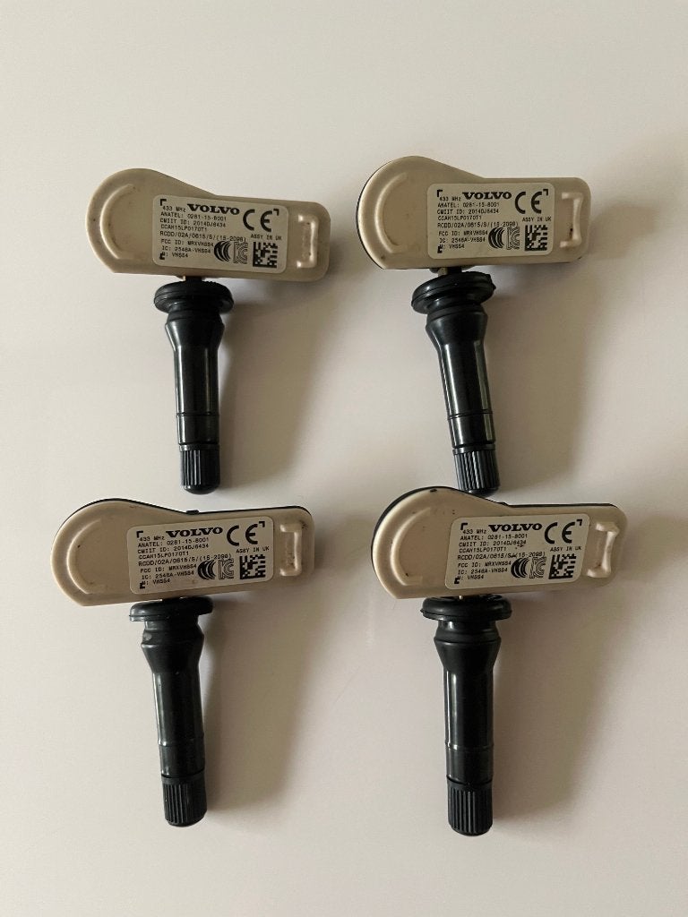 Set tpms sensoren Volvo 31362304 XC90 V90 S90, Ophalen of Verzenden, Gebruikt, Volvo