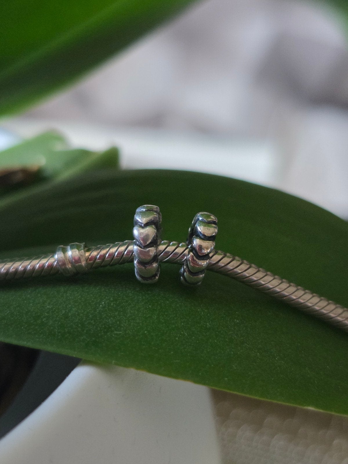 2x Pandora hartjes spacers, Pandora, Ophalen of Verzenden, Zo goed als nieuw, 2 of 3 bedels