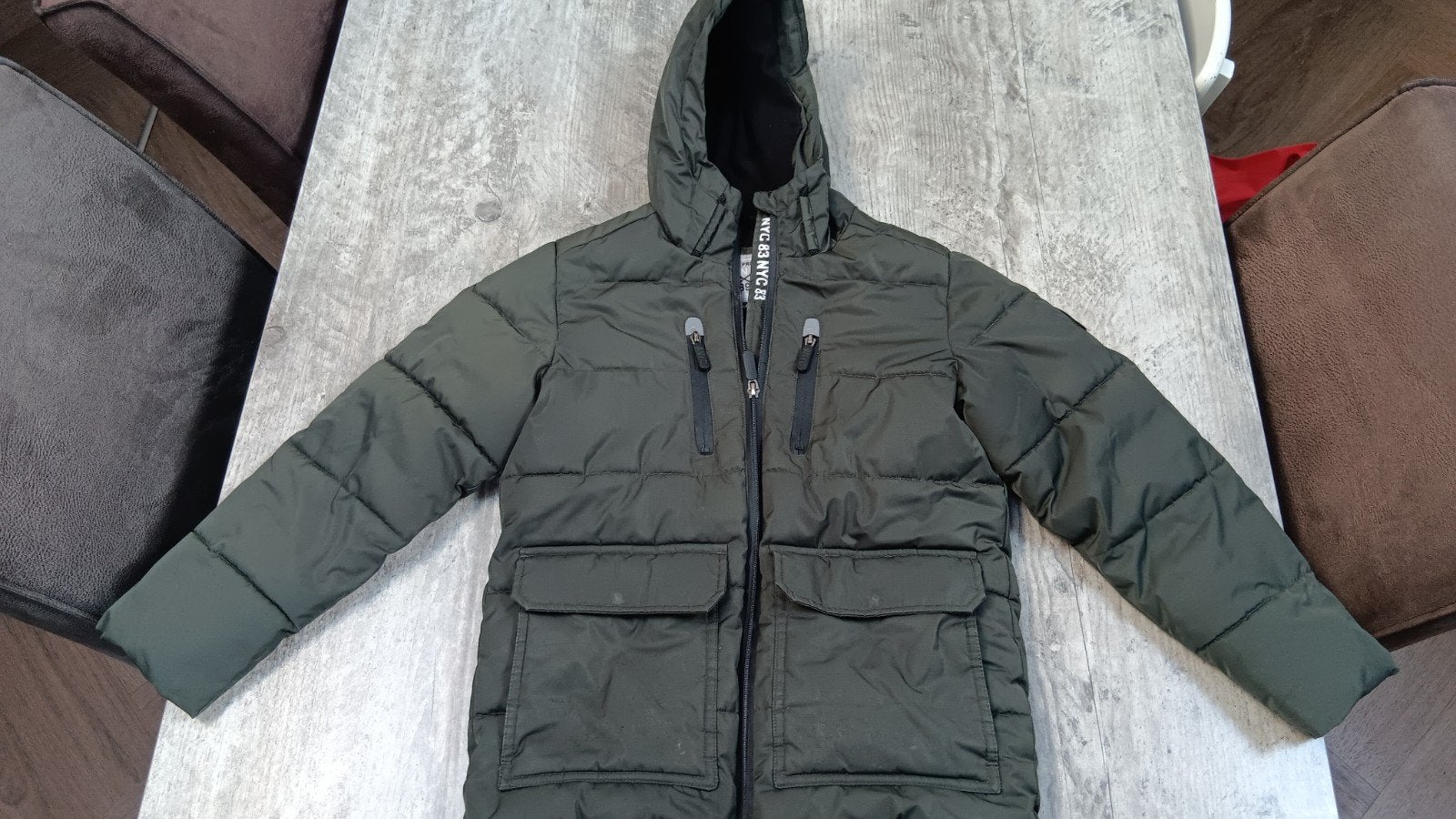 winterjas maat 134, Kinderen en Baby's, Gebruikt, C&A, Ophalen of Verzenden, Jongen