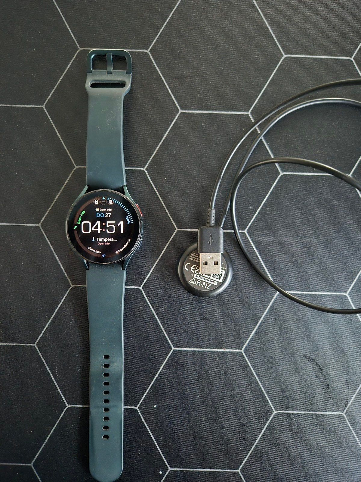 Samsung Watch 4, 44 mm, Gebruikt, GPS, Zwart, Ophalen of Verzenden