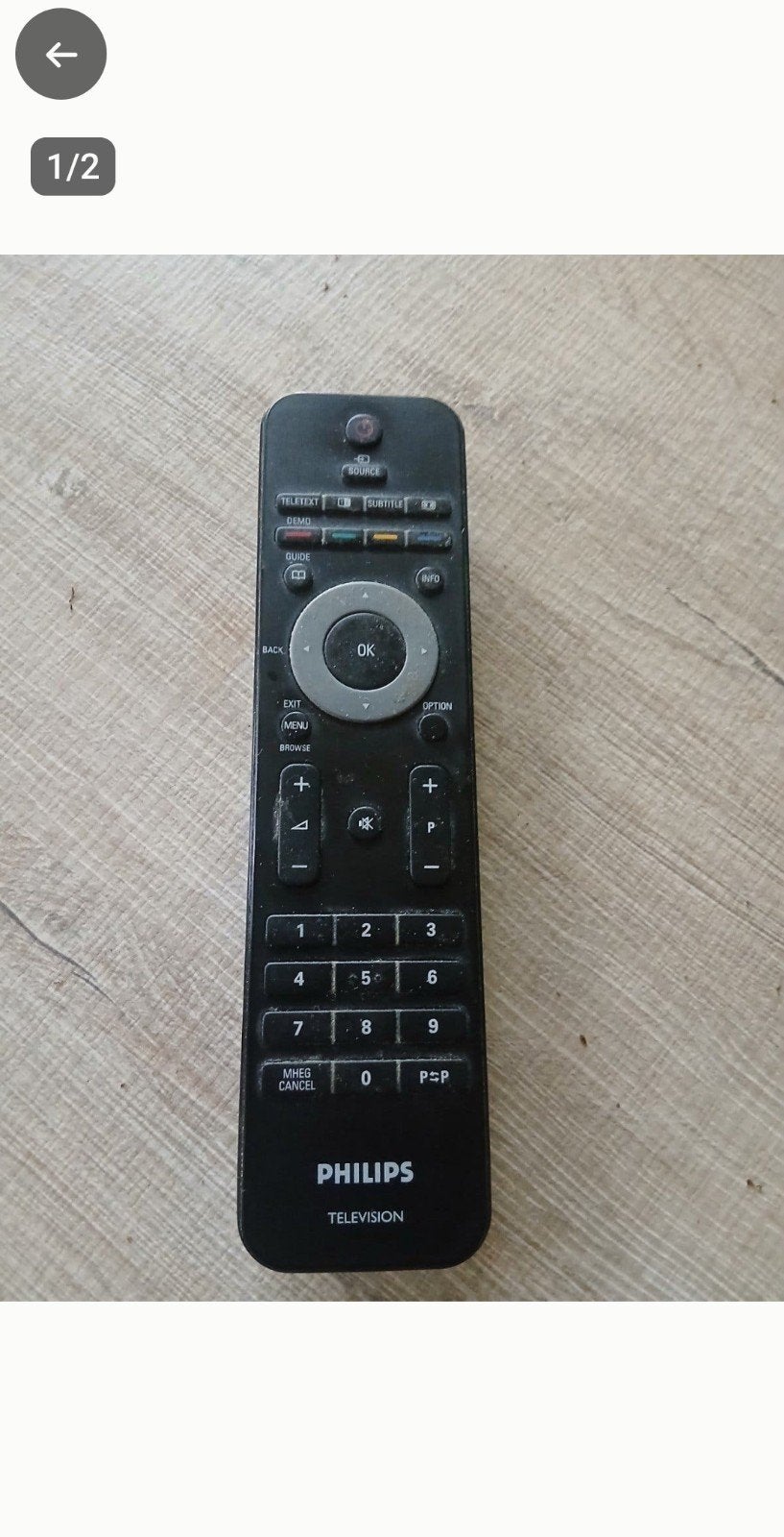 Philips TV Afstandsbediening - Gebruikt, Audio, Tv en Foto, Afstandsbedieningen, Ophalen of Verzenden, Gebruikt, Origineel, Tv