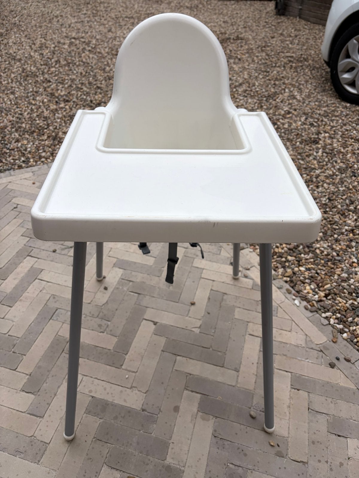 IKEA Antilop kinderstoel met eetblad en gordel, Ophalen, Gebruikt, Overige typen, Afneembaar eetblad