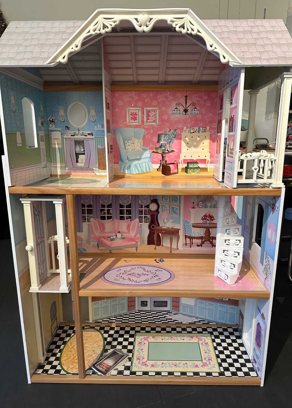 KidKraft Kaylee Houten Poppenhuis, Ophalen, Zo goed als nieuw, Poppenhuis