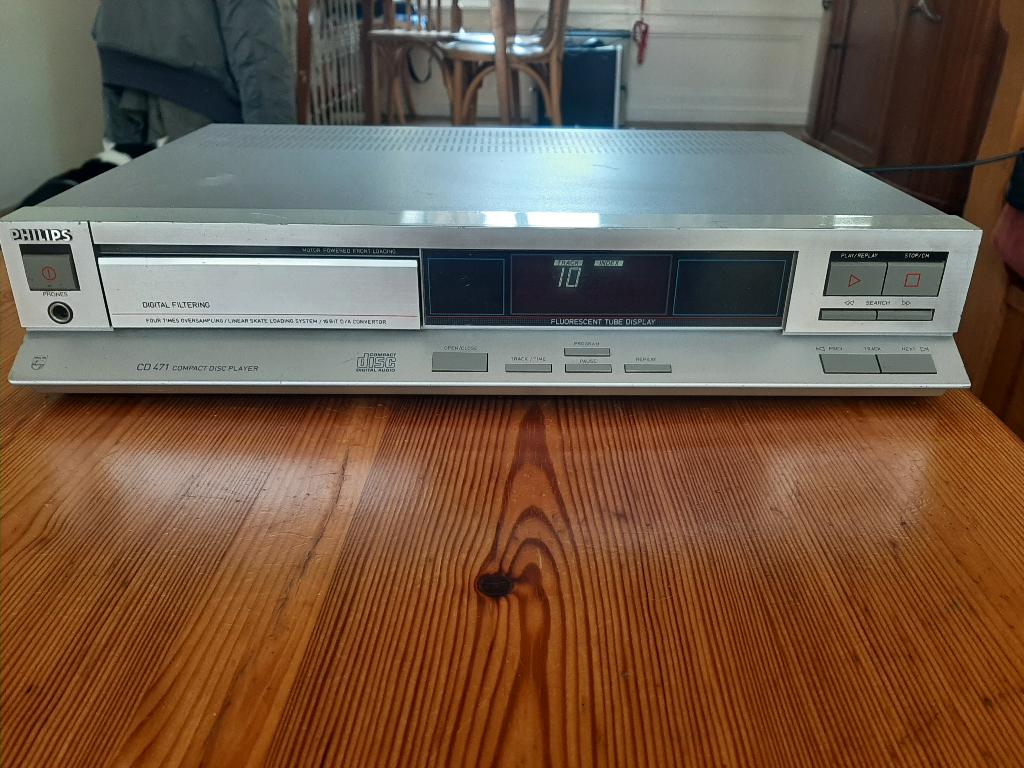 Vintage Philips CD-471 CD-speler, Ophalen, Gebruikt, Philips