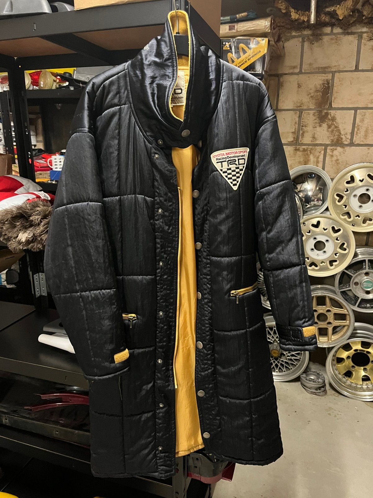 Vintage Toyota TRD winterjas, Ophalen of Verzenden, Gedragen, Maat 52/54 (L), Zwart