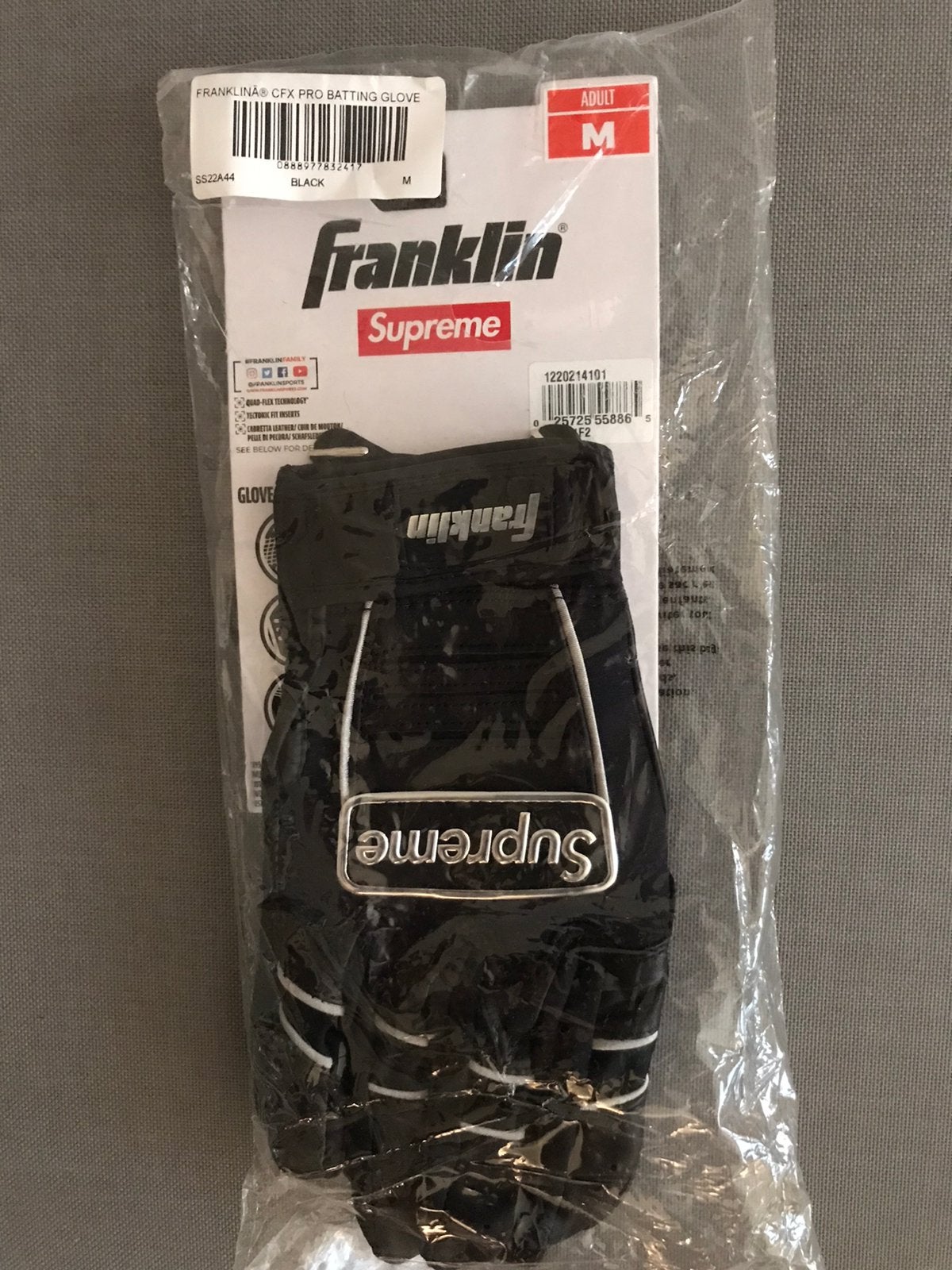 Supreme x Franklin Batting Glove size M, Maat 48/50 (M), Nieuw, Ophalen of Verzenden, Handschoenen