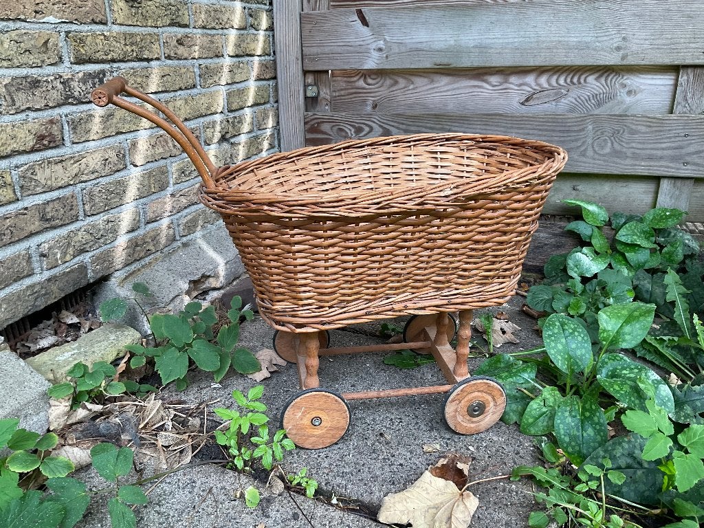 Rieten poppenwagen, Ophalen, Gebruikt, Overige typen