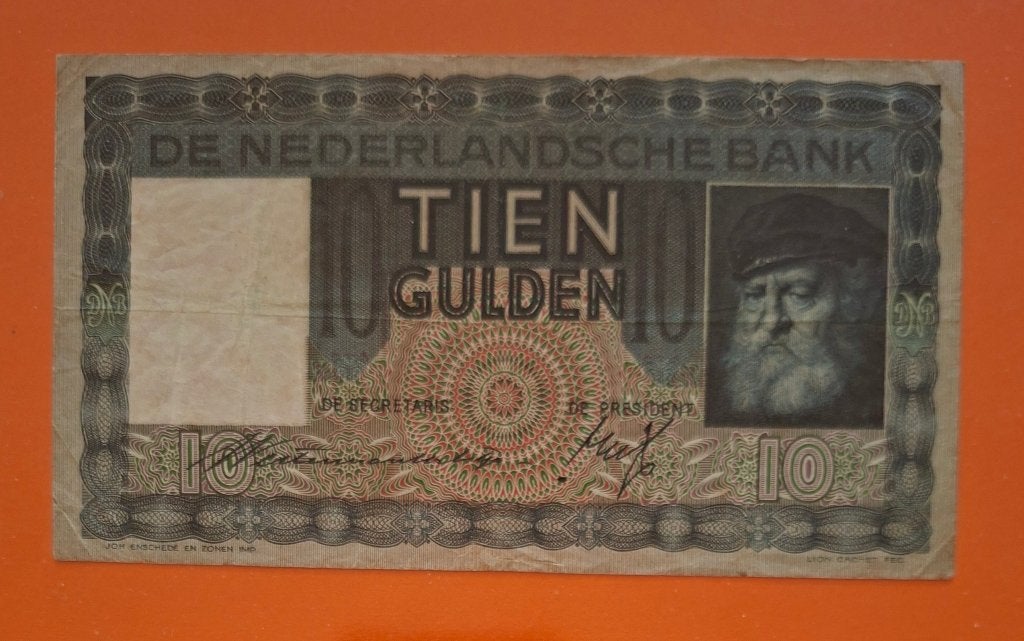 Bankbiljet 10 gulden 1939 Grijsaard, cat. PL36.b1, Postzegels en Munten, Bankbiljetten | Nederland, Ophalen of Verzenden, 10 gulden