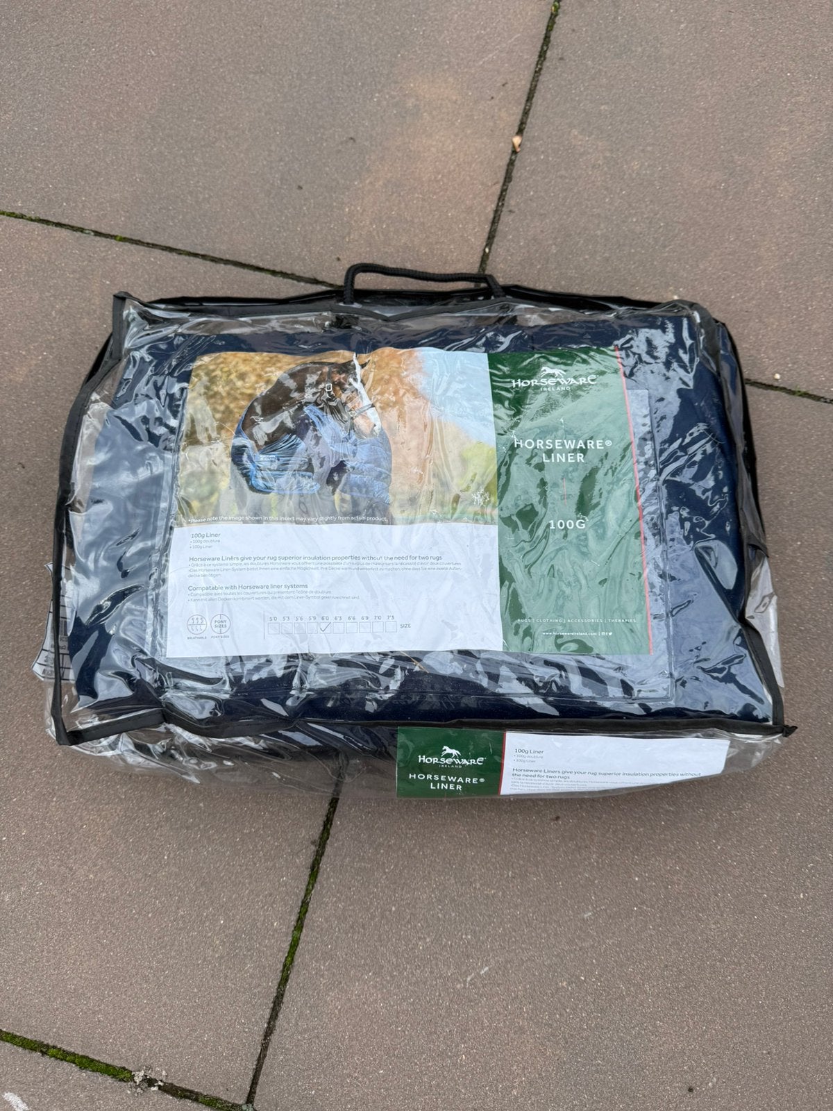 Horseware liner 100 grams 6’0/130cm, Ophalen of Verzenden, Zo goed als nieuw