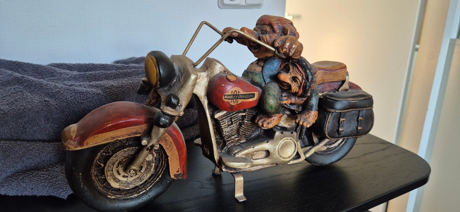 Unieke Harley-Davidson motorfiets met trollenbeeldje, Ophalen of Verzenden, Zo goed als nieuw, Motoren