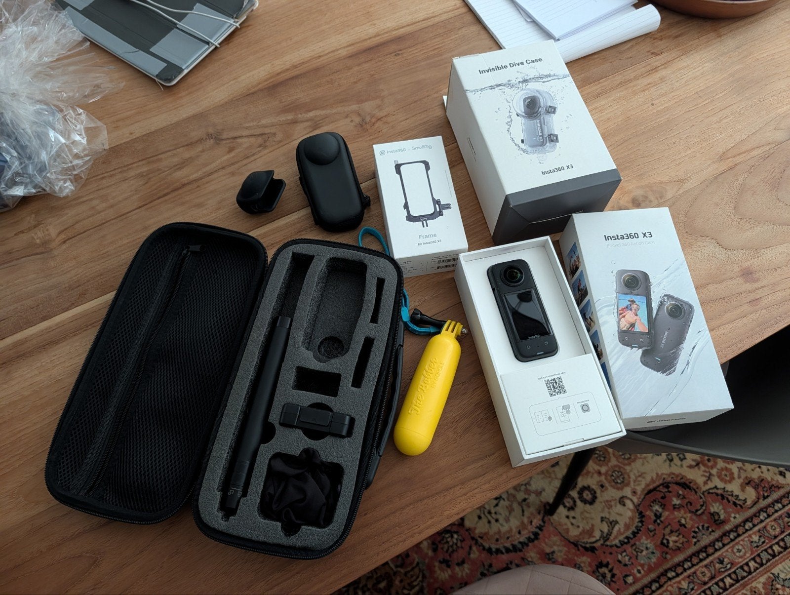 Insta360 X3 met duikcase, extra accu en accessoires, Ophalen of Verzenden, Zo goed als nieuw, Overige merken