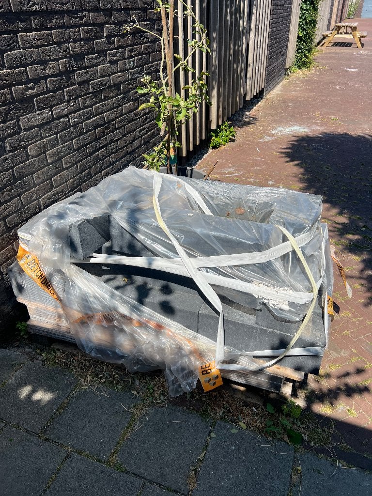 Beton tegels en stapelblokken, Tuin en Terras, Ophalen, Beton, 10 m² of meer, Terrastegels