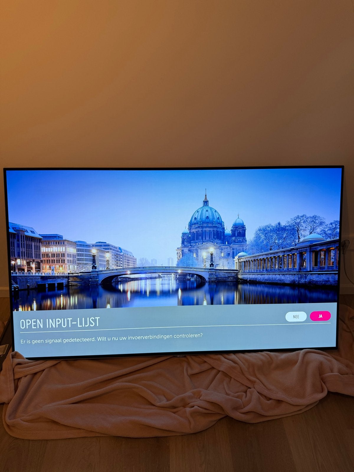 LG OLED55B6V OLED TV 55 inch met Vogel's muursteun, Ophalen, Zo goed als nieuw, 100 cm of meer, 4k (UHD)