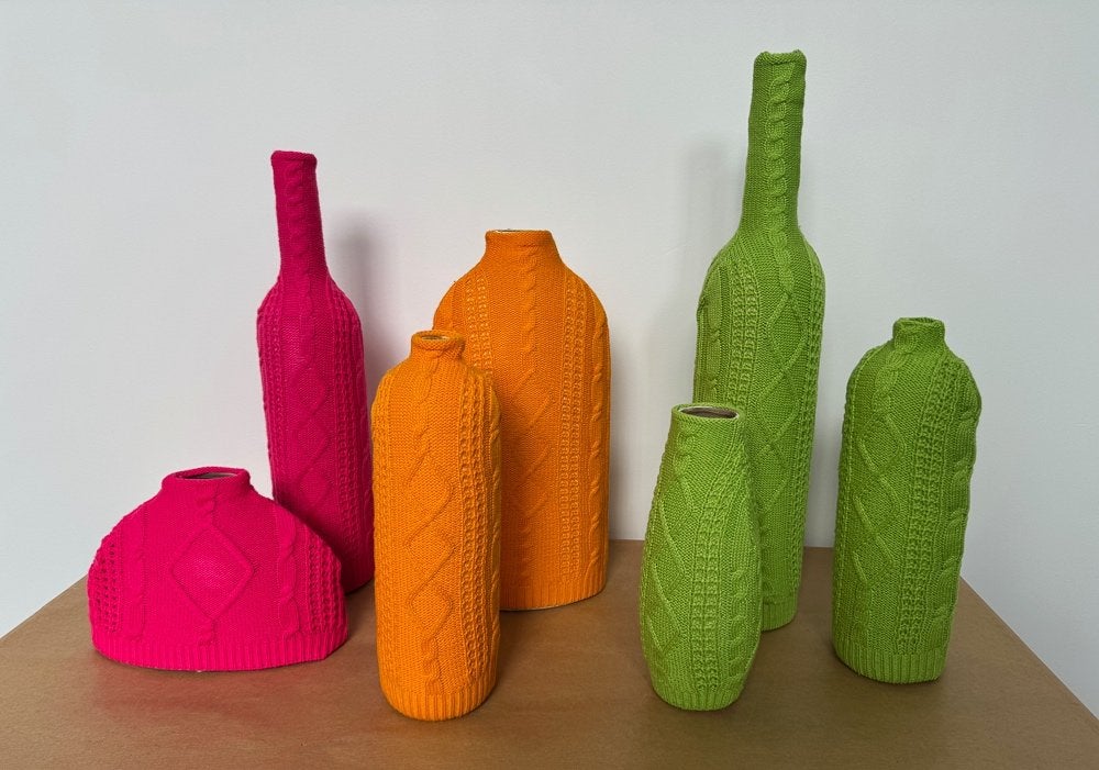 set van 7 vazen, Huis en Inrichting, Woonaccessoires | Vazen, Ophalen, Overige kleuren, Aardewerk of Porselein, Nieuw